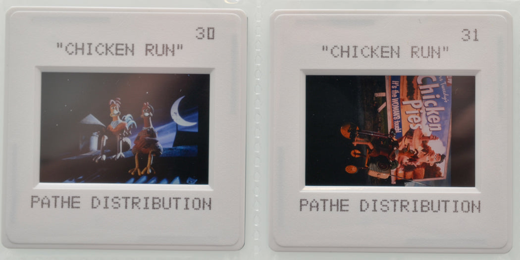 Chicken Run (Slides 5 and 6) Original 35mm Slides - Cinema Press Slides