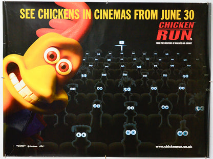 Chicken Run - Original Quad Poster - Film Poster - Movie Poster