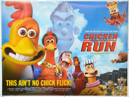 Chicken Run - Original Quad Poster - Film Poster - Movie Poster