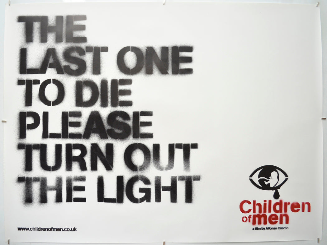 Children Of Men (Teaser / Advance Version 2) Original Quad Poster - Film Poster - Movie Poster  