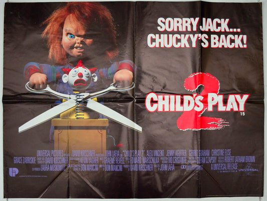 Child's Play 2 Original British Quad Poster - Movie Poster