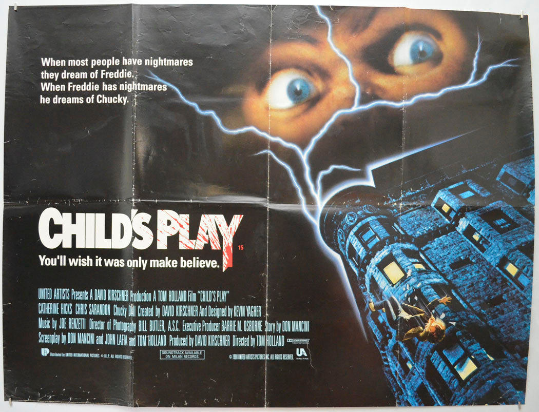 Child’s Play Original Quad Poster - Film Poster - Movie Poster