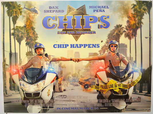 CHIPS  Original Quad Poster - Film Poster - Movie Poster