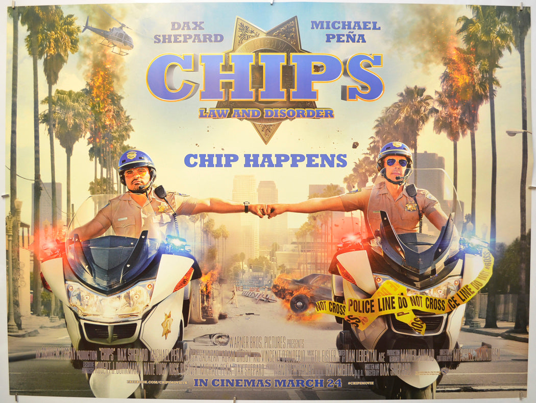 CHIPS Original Quad Poster - Film Poster - Movie Poster