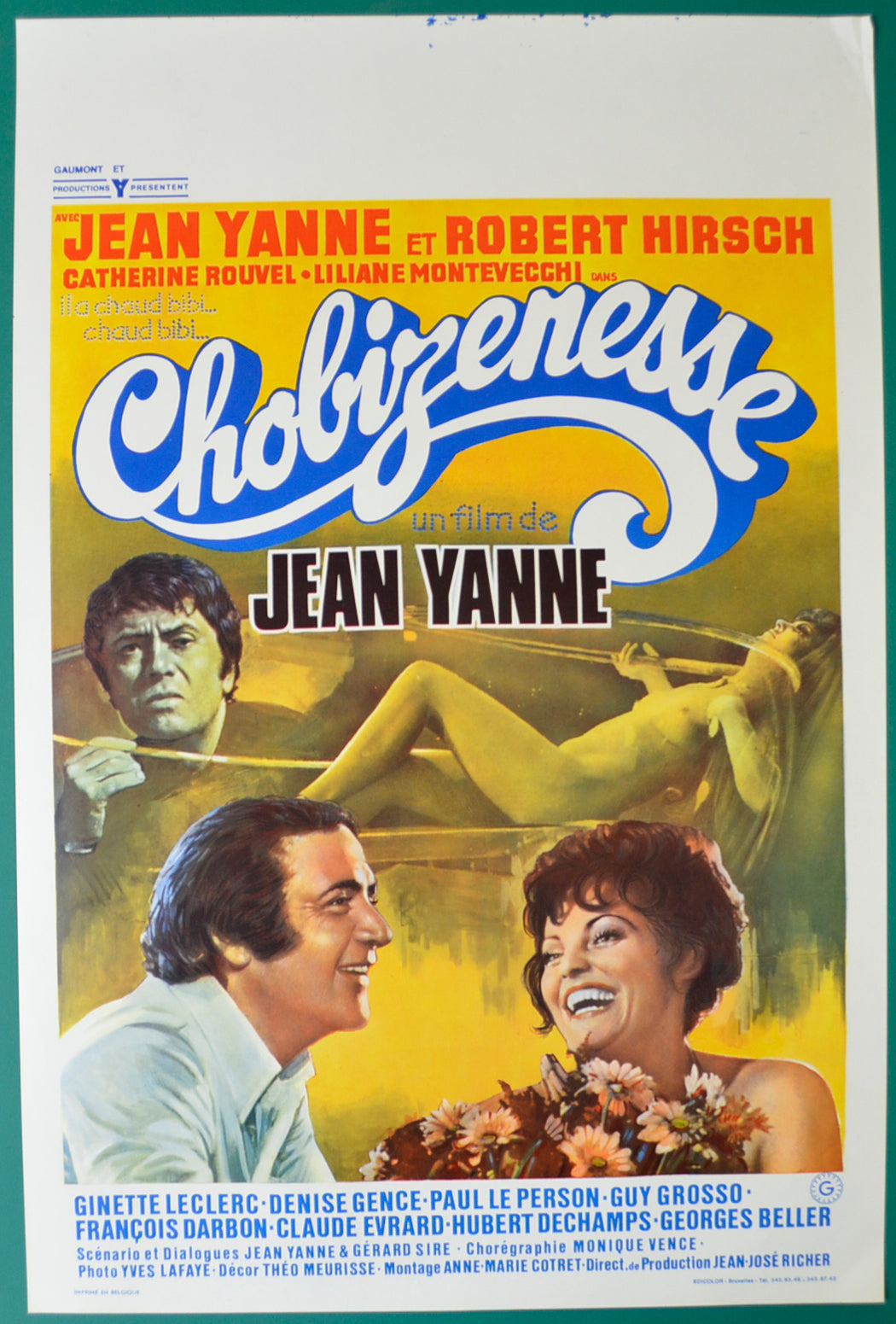 Chobizenesse  Original Belgian Poster - Film Poster - Movie Poster