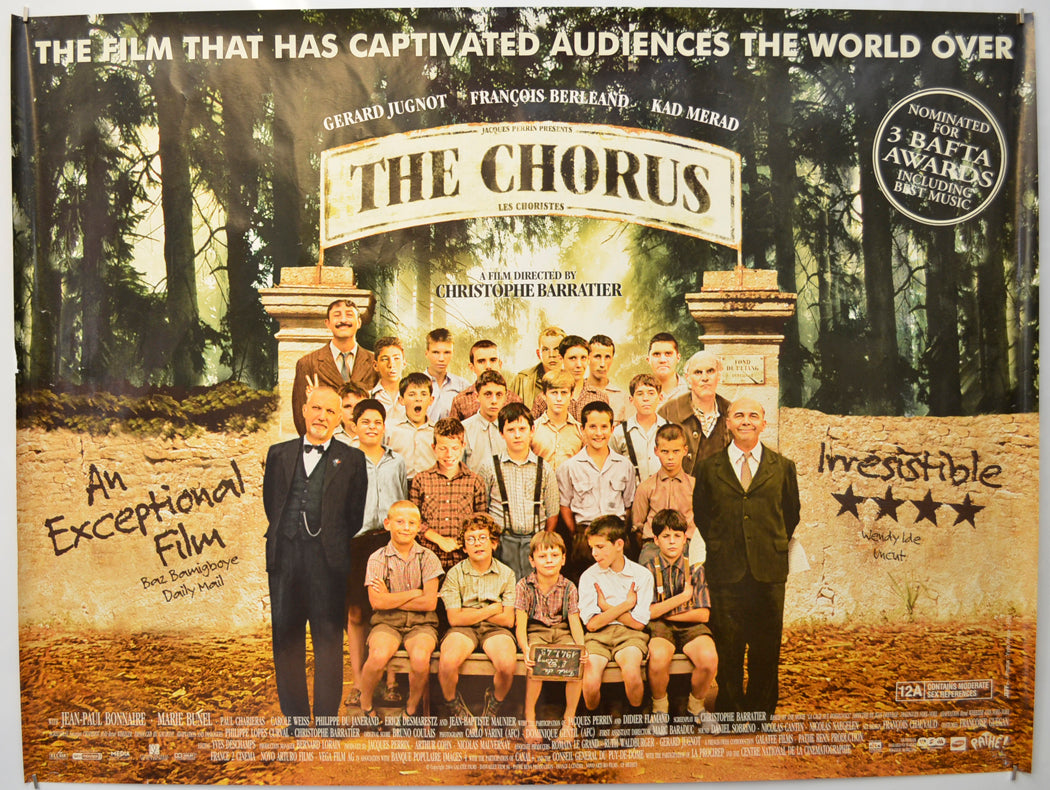 The Chorus  (a.k.a. Les Choristes) Original Quad Poster - Film Poster - Movie Poster  