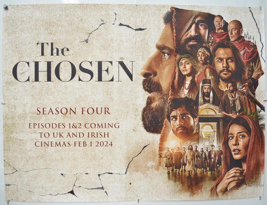 The Chosen : Season 4 (UK Poster for special screenings of Episodes 1 and 2) Original Quad Poster - Film Poster - Movie Poster