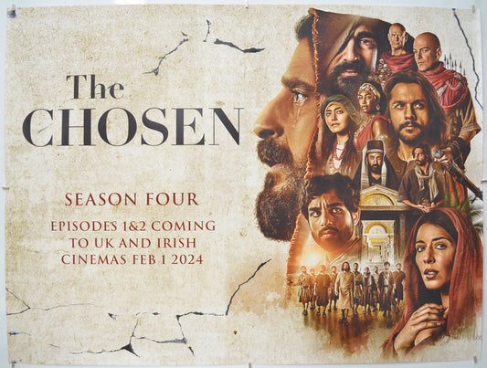 The Chosen : Season 4 (UK Poster for special screenings of Episodes 1 and 2) Original Quad Poster - Film Poster - Movie Poster