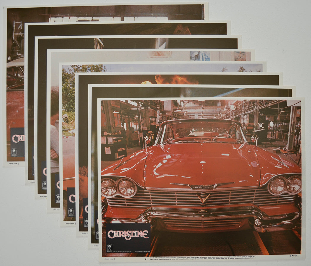 CHRISTINE (Full View) Cinema Set of Lobby Cards  