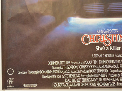 CHRISTINE (Bottom Left) Cinema Quad Movie Poster 