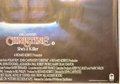 CHRISTINE (Bottom Right) Cinema Quad Movie Poster 