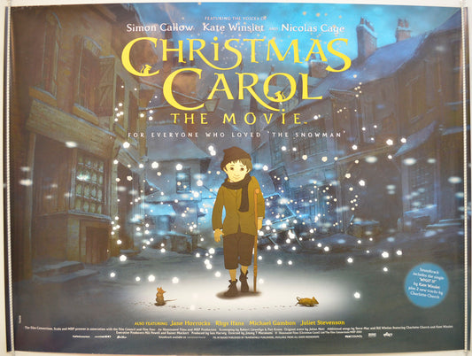 Christmas Carol : The Movie  (Teaser / Advance Version)  Original Quad Poster - Film Poster - Movie Poster 