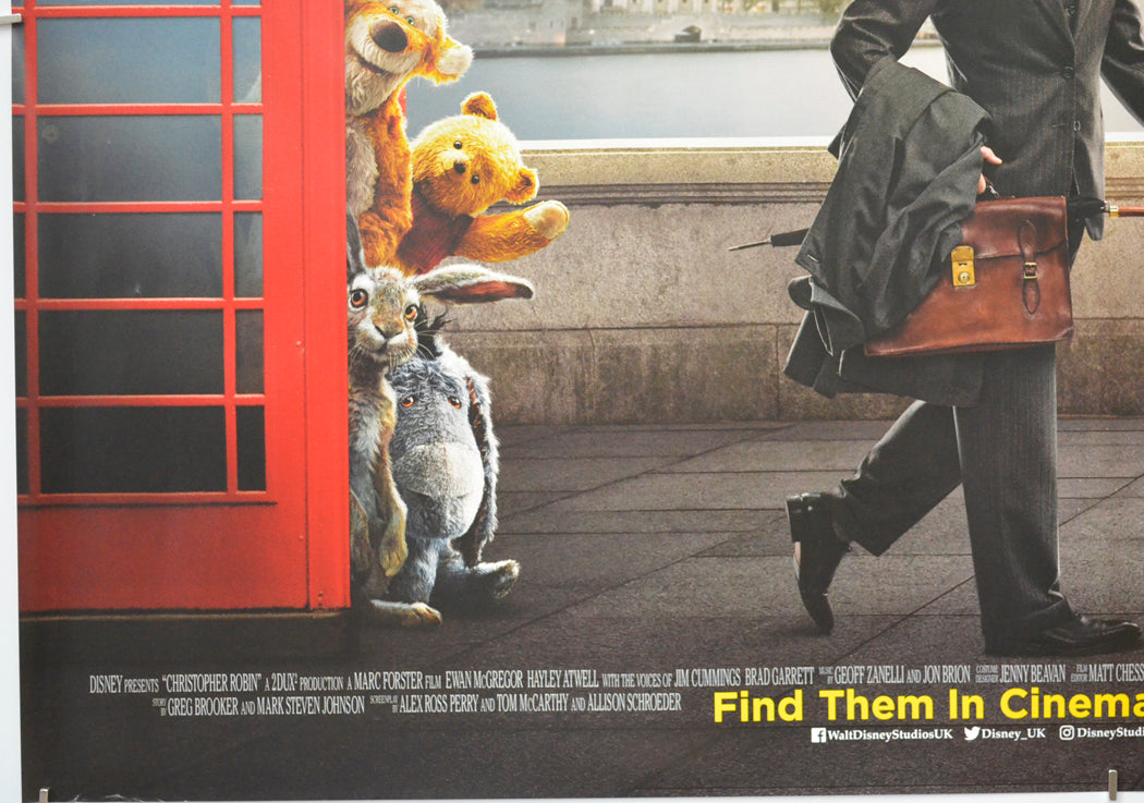 CHRISTOPHER ROBIN (Bottom Left) Cinema Quad Movie Poster 