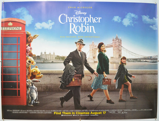 Christopher Robin Original Quad Poster - Film Poster - Movie Poster