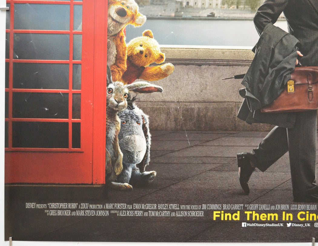 CHRISTOPHER ROBIN (Bottom Left) Cinema Quad Movie Poster 