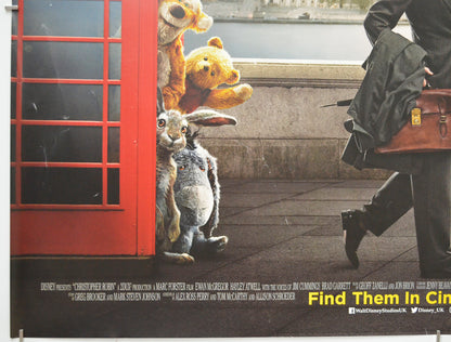 CHRISTOPHER ROBIN (Bottom Left) Cinema Quad Movie Poster 