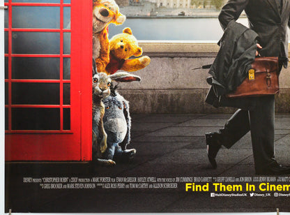 Christopher Robin (Bottom Left) Cinema Quad Movie Poster 