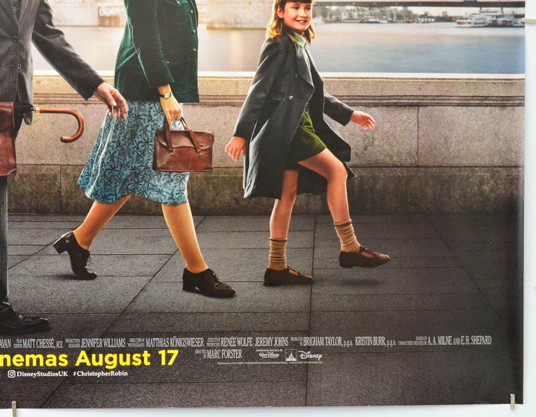 Christopher Robin (Bottom Right) Cinema Quad Movie Poster 