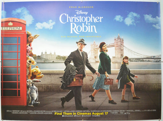 Christopher Robin - Original Quad Poster - Film Poster - Movie Poster