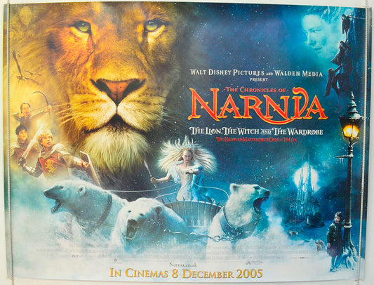 The Chronicles Of Narnia - The Lion, The Witch And The Wardrobe Original British Quad Poster - Film Poster - Movie Poster 