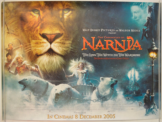 The Chronicles Of Narnia - The Lion, The Witch And The Wardrobe  Original Quad Poster - Film Poster - Movie Poster 