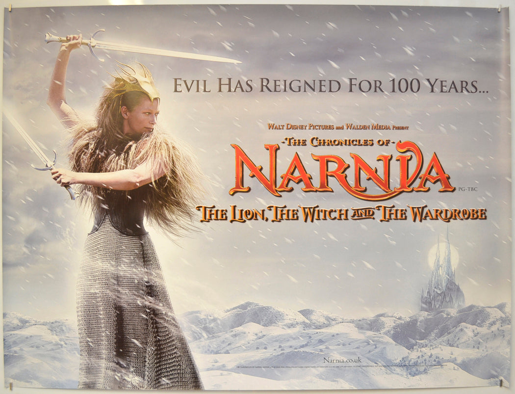 The Chronicles Of Narnia : The Lion, The Witch And The Wardrobe  (Teaser / Advance Version 2) Original Quad Poster - Film Poster - Movie Poster