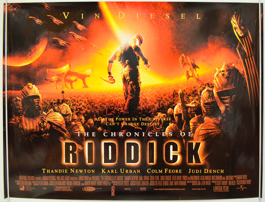 The Chronicles Of Riddick Original Quad Poster - Film Poster - Movie Poster  