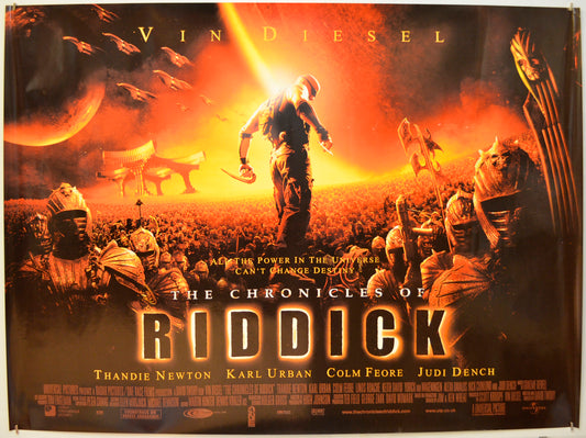 The Chronicles Of Riddick Original Quad Poster - Film Poster - Movie Poster  