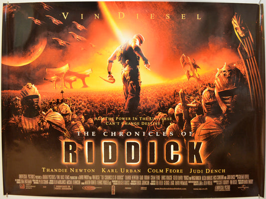 The Chronicles Of Riddick Original Quad Poster - Film Poster - Movie Poster  