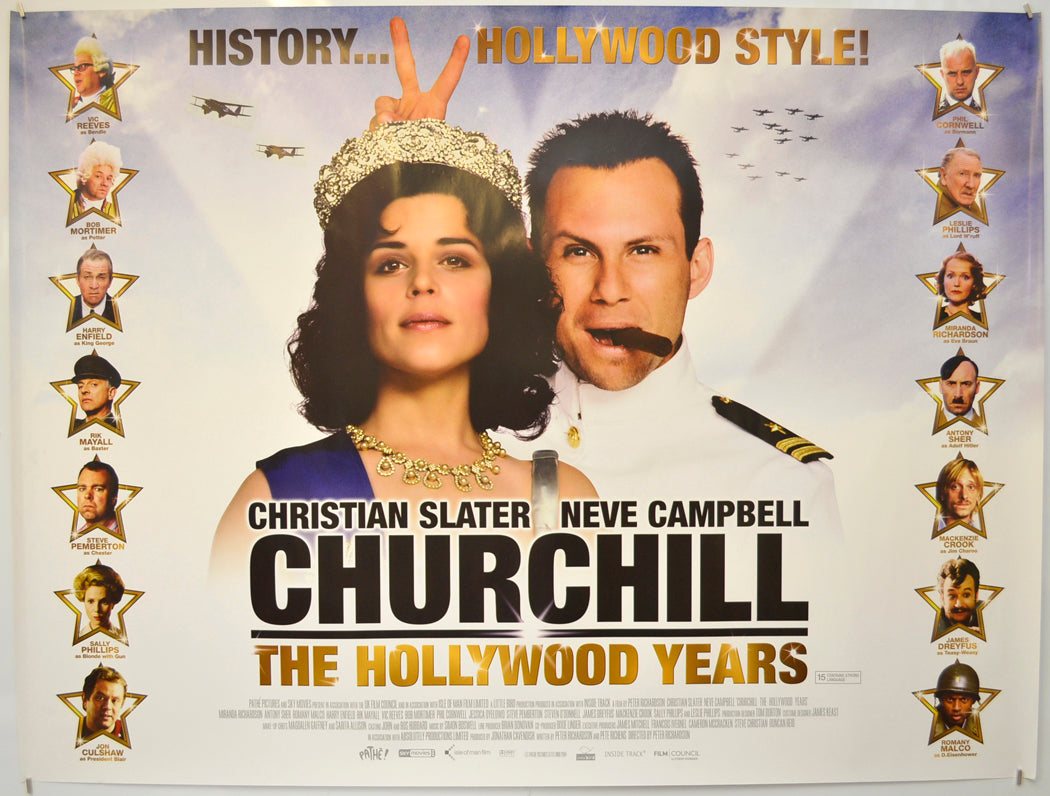 Churchill - The Hollywood Years Original Quad Poster - Film Poster - Movie Poster  