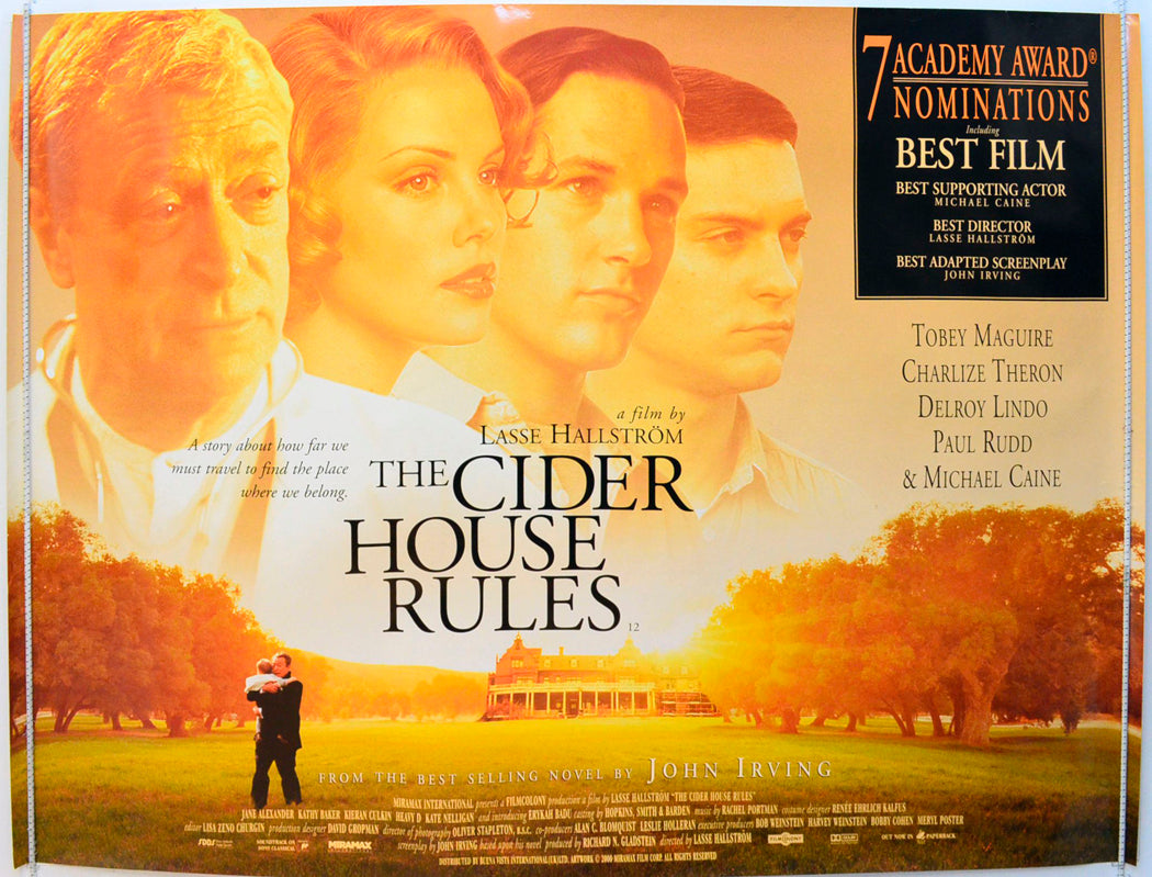 The Cider House Rules Original British Quad Poster - Film Poster - Movie Poster 