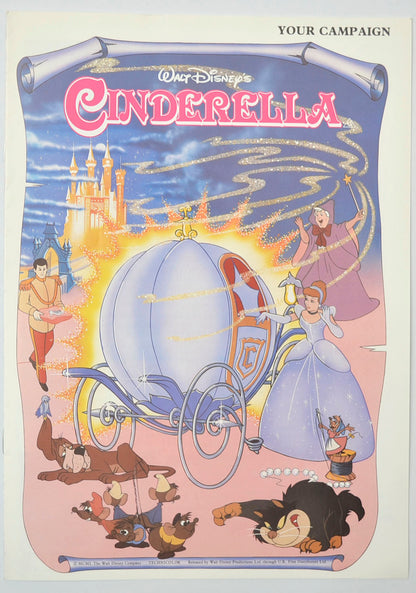 Cinderella Original 8 Page Cinema Exhibitors Campaign Press Book (UK)