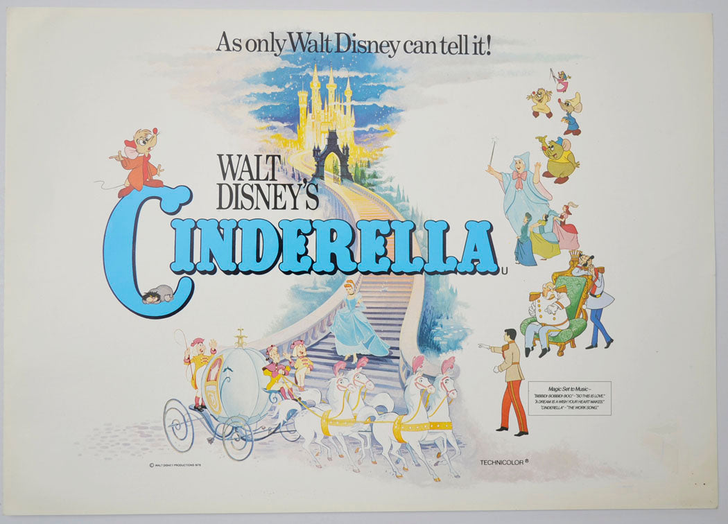 Cinderella Original Cinema Exhibitors Synopsis / Credits Booklet (UK)