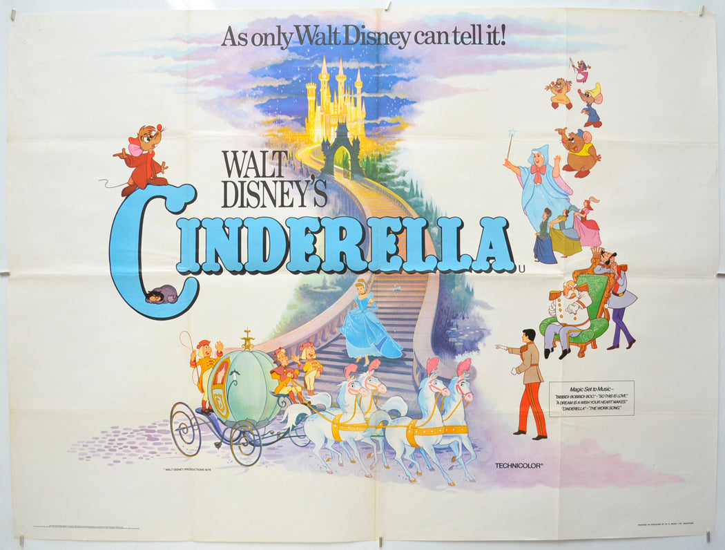 Cinderella Original Quad Poster - Film Poster - Movie Poster