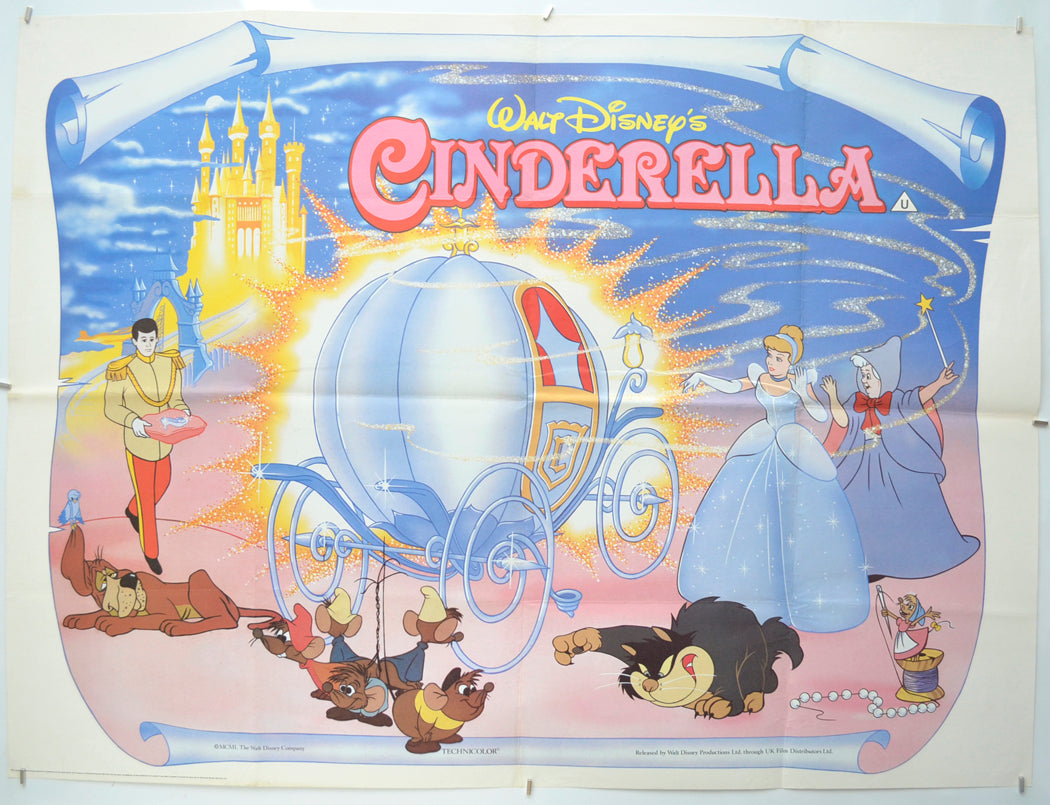 Cinderella Original Quad Poster - Film Poster - Movie Poster