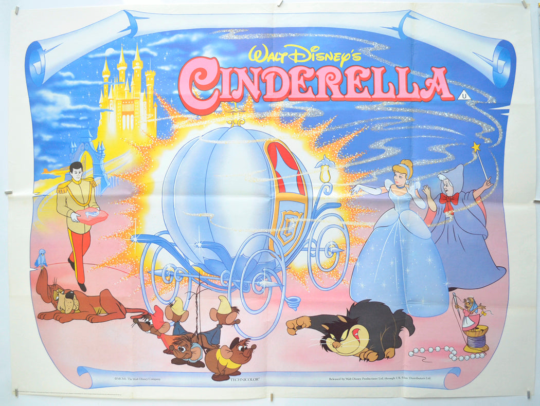 Cinderella Original Quad Poster - Film Poster - Movie Poster