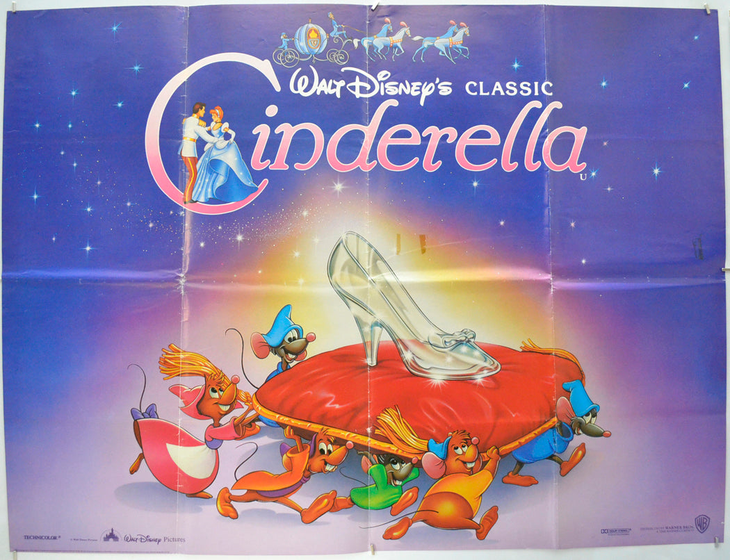 Cinderella Original Quad Poster - Film Poster - Movie Poster