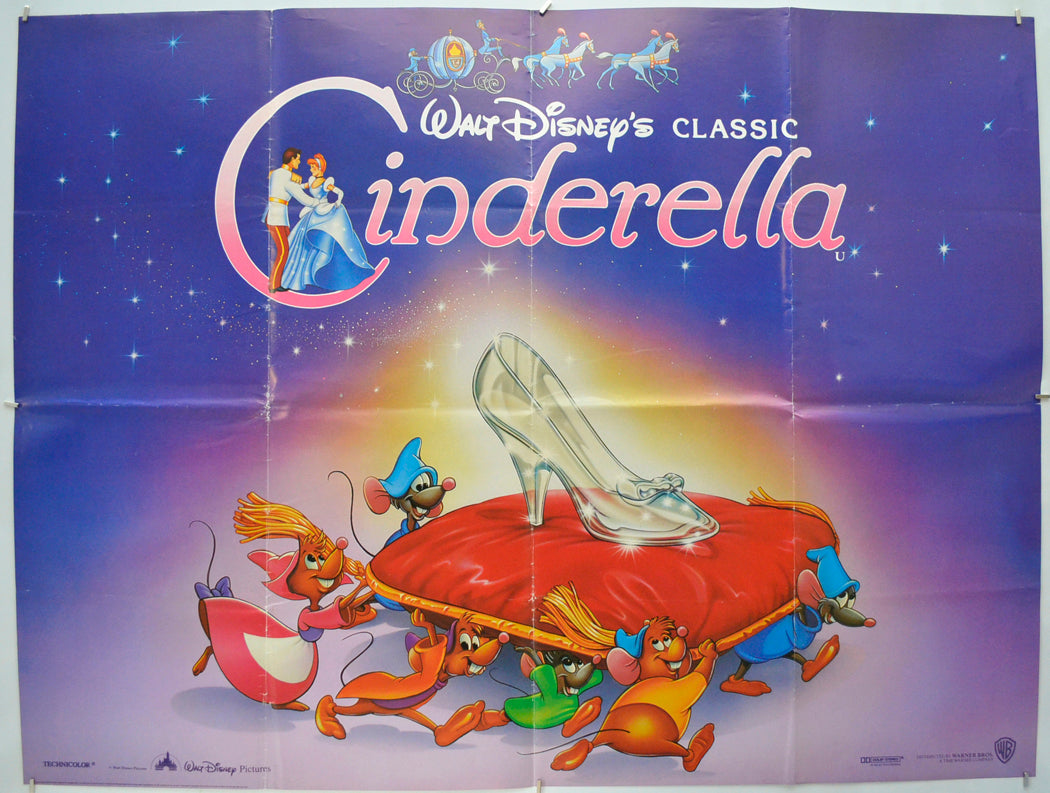 Cinderella Original Quad Poster - Film Poster - Movie Poster