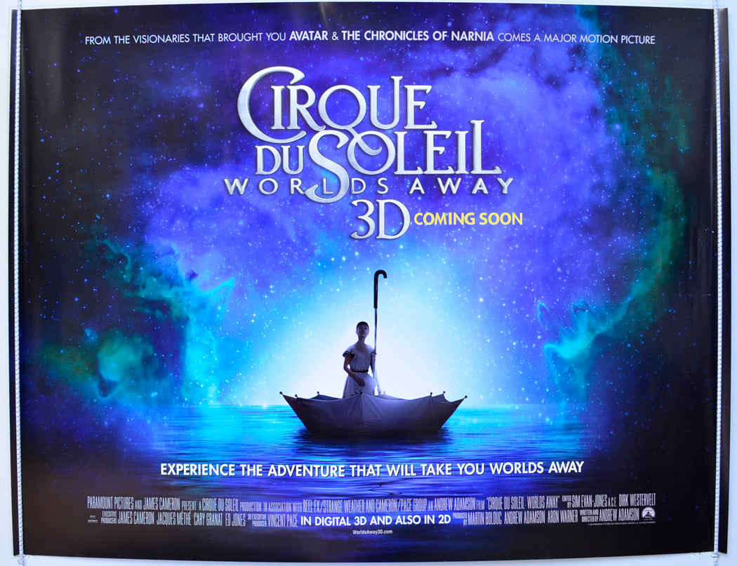 Cirque Du Soleil - Worlds Away  Original British Quad Poster - Film Poster - Movie Poster 