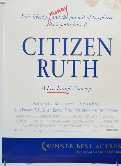 CITIZEN RUTH (Bottom Left) Cinema One Sheet Movie Poster 