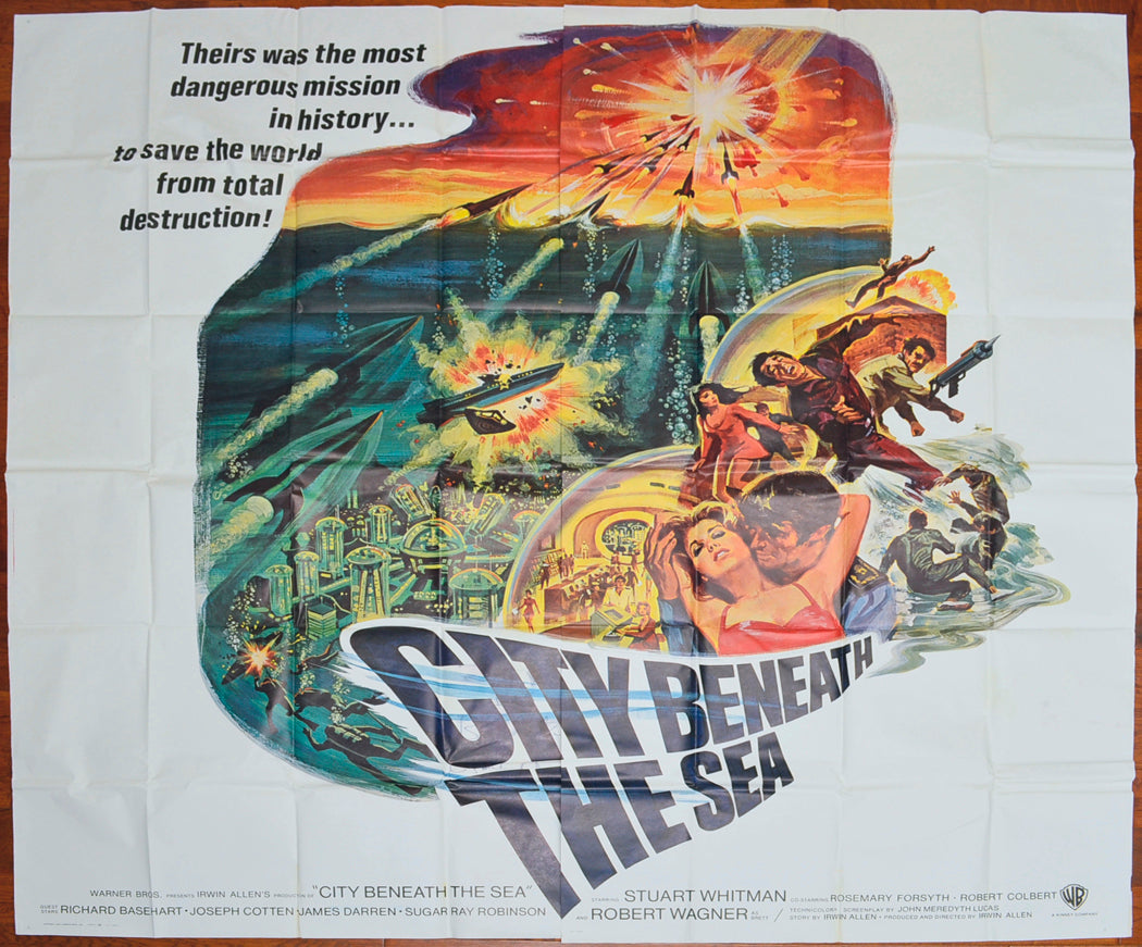 City Beneath The Sea   Original US 6-Sheet Poster - Film Poster - Movie Poster 