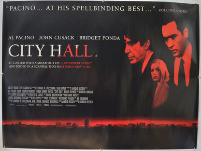 City Hall Original Quad Poster - Film Poster - Movie Poster