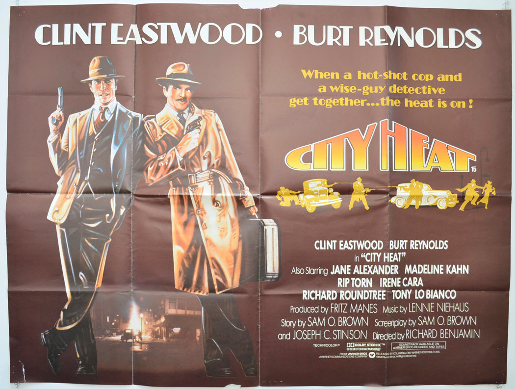 City Heat  Original British Quad Poster - Film Poster - Movie Poster 