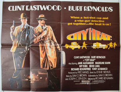 City Heat  Original Quad Poster - Film Poster - Movie Poster 