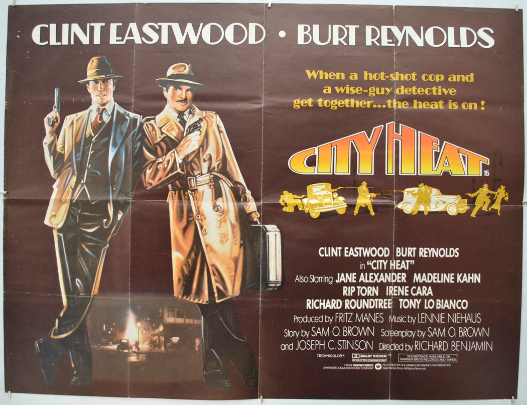 City Heat Original Quad Poster - Film Poster - Movie Poster