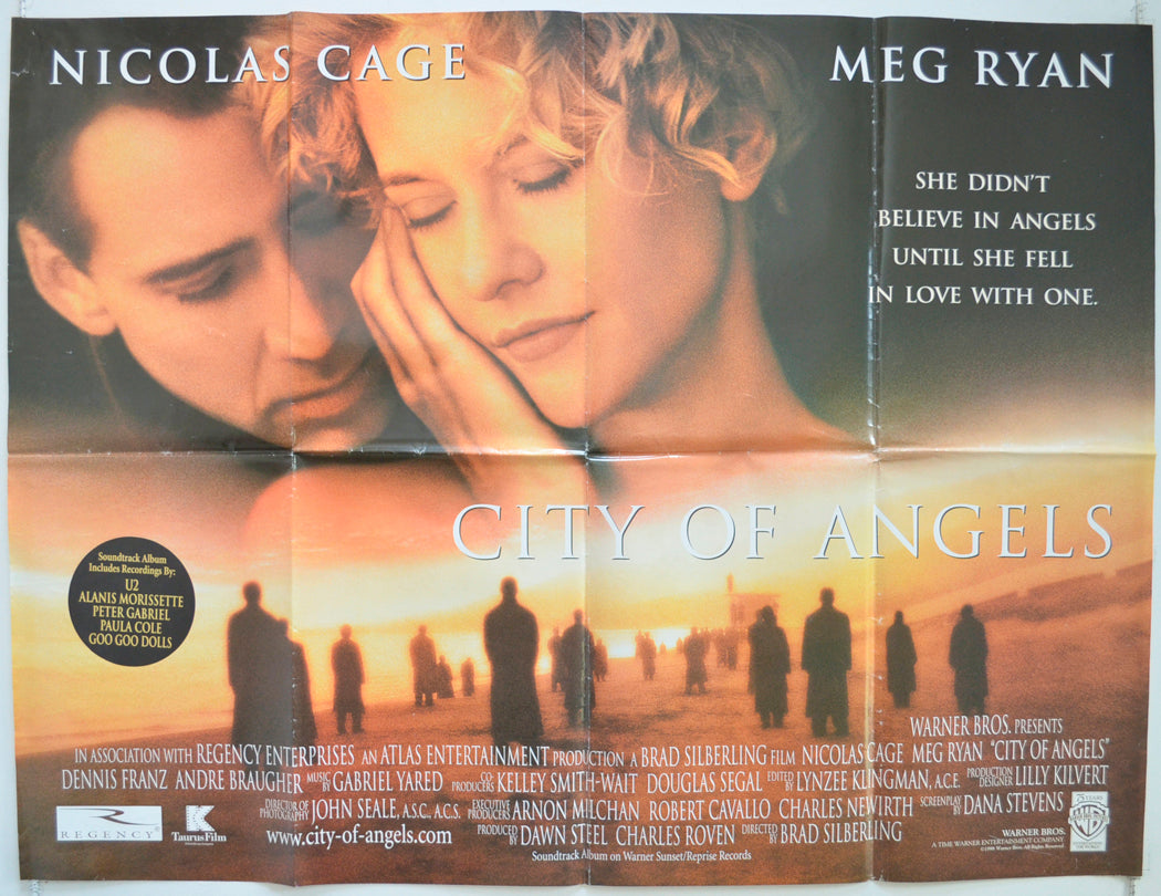 City Of Angels Original Quad Poster - Film Poster - Movie Poster  