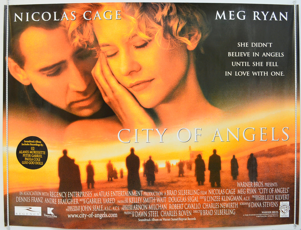 City Of Angels Original Quad Poster - Film Poster - Movie Poster  