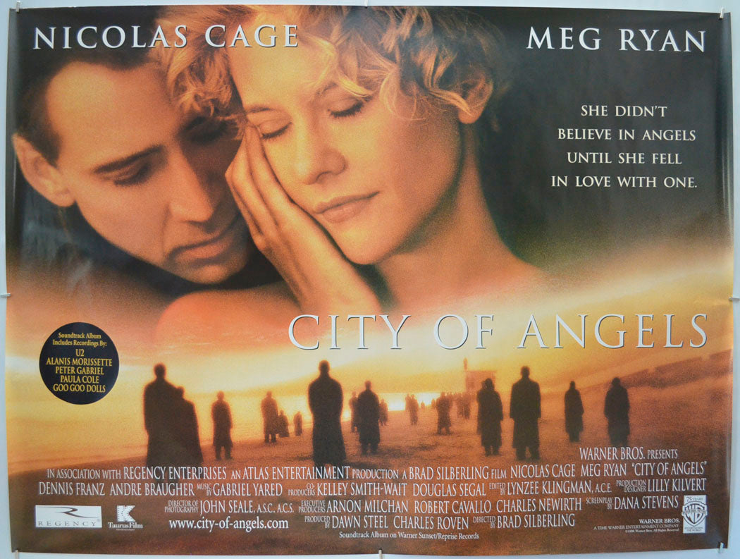 City Of Angels Original Quad Poster - Film Poster - Movie Poster