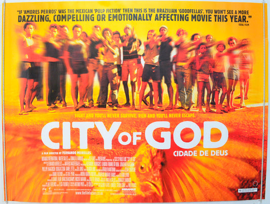 City Of God  (a.k.a. Cidade De Deus)   Original British Quad Poster - Film Poster - Movie Poster 