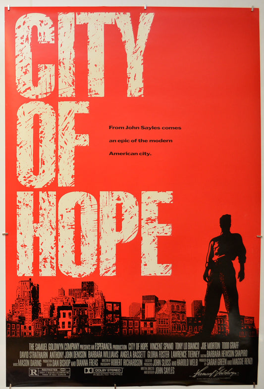 City Of Hope  Original One Sheet Poster - Film Poster - Movie Poster